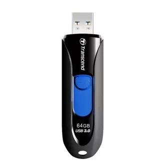 TRANSCEND Flash Disk 64GB JetFlash®790, USB 3.1 (R: 90 / B: 30 MB / s) schwarz / blau