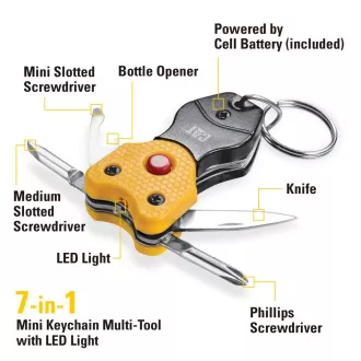 Caterpillar Multifunktionales Geschenkset, Messer, Zange und Schlüsselanhänger CT240192