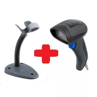 DataLogic QuickScan QD2430, 2D-Codeleser, Ständer, schwarz, USB-Kabel