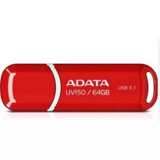 ADATA Flash Disk 64GB UV150, USB 3.1 Dash Drive (R: 90/B: 20 MB/s) rot ADATA Flash Disk 64GB UV150, USB 3.1 Dash Drive (R: 90/B: 20 MB/s) rot