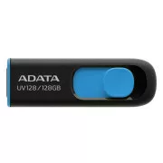 ADATA Flash Disk 128GB UV128, USB 3.1 Dash Drive (R: 90 / B: 40 MB/s) schwarz / blau