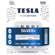 Batterien Tesla SILVER  Alkaline AAA (LR03, Mikrozelle) 4 Stk.