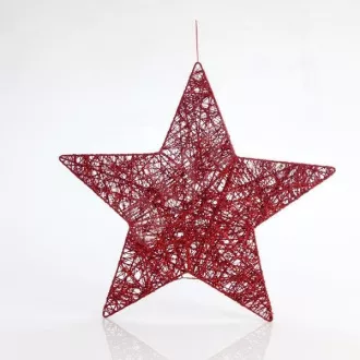 Eurolamp Hängestern, rot, 45 cm Eurolamp Hängestern, rot, 45 cm