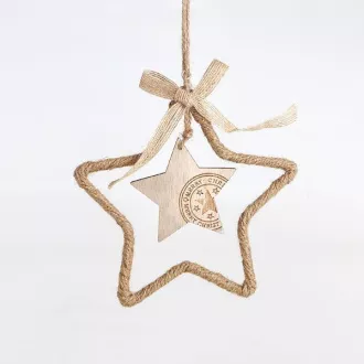 Eurolamp Weihnachtsdekoration Hängestern 27 x 15 x 0,5 cm, 1 Stück Eurolamp Weihnachtsdekoration Hängestern 27 x 15 x 0,5 cm, 1 Stück