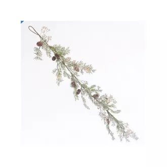 Eurolamp Weihnachtsdekoration Zweig mit Tannenzapfen und Hirsch, 150 cm, 1 Stück