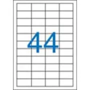 Etiketten 48,5x25,4mm 4 Reihen 44 Etiketten pro Blatt 100 Blatt Victoria