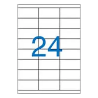 Etiketten 70x36mm 3 Reihen 24 Etiketten pro Blatt 100 Blatt Victoria