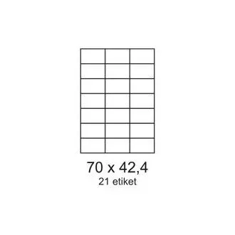 Etiketten 70x42,3mm 21 Etiketten pro Blatt 100 Blatt Smartline