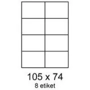 Etiketten 105x74mm 8 Etiketten pro Blatt 100 Blatt Smartline