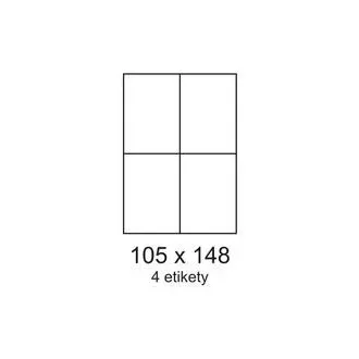 Etiketten 105x148,5mm 4 Etiketten pro Blatt 100 Blatt Smartline Etiketten 105x148,5mm 4 Etiketten pro Blatt 100 Blatt Smartline