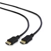 GEMBIRD HDMI-HDMI Kabel 3m, 1.4, M/M geschirmt, vergoldete Kontakte, CCS, ethernet, schwarz
