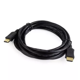GEMBIRD HDMI-HDMI Kabel 3m, 1.4, M/M geschirmt, vergoldete Kontakte, CCS, ethernet, schwarz