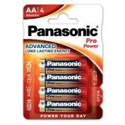 PANASONIC Alkaline Batterien Pro Power LR6PPG / 4BP AA 1, 5V (Blister 4 Stück)