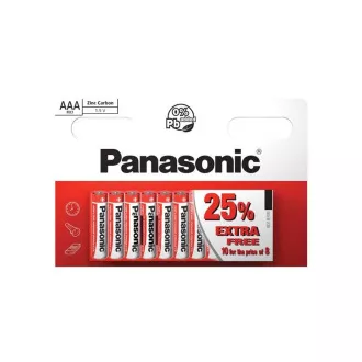 PANASONIC Rote Zink-Kohle-Batterien R03RZ/10HH AAA 1, 5V (Blistr 10pcs)