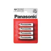 PANASONIC Zink-Kohle-Batterien Rot Zink R6RZ / 4BP EU AA 1.5V (Blister 4 Stück)