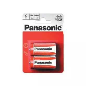 PANASONIC Zink-Kohle-Batterien Rot Zink R14RZ / 2BP EU C 1.5V (Blister 2 Stück) PANASONIC Zink-Kohle-Batterien Rot Zink R14RZ / 2BP EU C 1.5V (Blister 2 Stück)