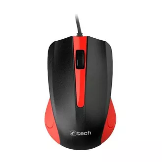 C-TECH Maus WM-01, rot, USB