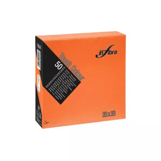 Serviettenpapier INFIBRA 2vrs. 33x33cm orange 50Stk