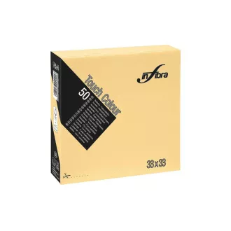 Papierservietten INFIBRA 2vrs. 33x33cm elfenbeinfarben 50Stück