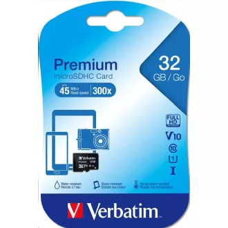 VERBATIM MicroSDHC-Karte 32GB Premium, U1 VERBATIM MicroSDHC-Karte 32GB Premium, U1