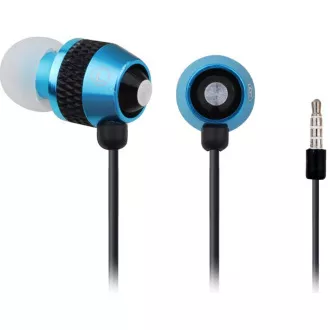 GEMBIRD Kopfhörer mit Mikrofon MHS-EP-002 für MP3, Metall, blau