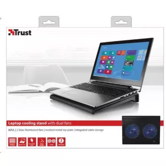 TRUST Laptop Stand Azul Laptop Cooling Stand mit zwei Lüftern (Kühlpad)