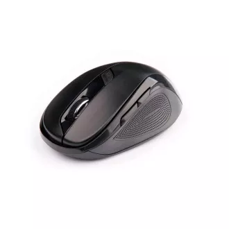 C-TECH Maus WLM-02, schwarz, kabellos, 1600DPI, 6 Tasten, USB-Nano-Empfänger