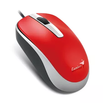 GENIUS Maus DX-120, kabelgebunden, 1200 dpi, USB, rot