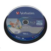 VERBATIM BD-R SL Datalife HTL (10er-Pack)Blu-Ray/Spindel/6x/25GB Wide Printable