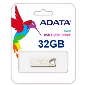 ADATA Flash Disk 32GB UV210, USB 2.0 Dash Drive, Metall