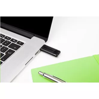VERBATIM Flash Disk 64GB PinStripe USB 3.0, schwarz