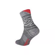 OWAKA Socken grau / rot Nr.39 / 40