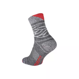 OWAKA Socken grau / rot Nr.45 / 46