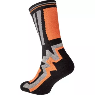KNOXFIELD LONG Socken schwarz / orange 41/42