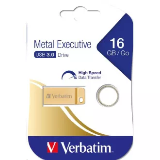 VERBATIM Flash Disk 16GB Metal Executive, USB 3.0, gold, Metall VERBATIM Flash Disk 16GB Metal Executive, USB 3.0, gold, Metall