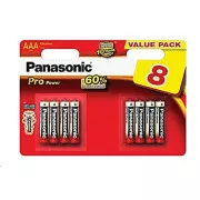 PANASONIC Alkaline-Batterien Pro Power LR03PPG / 8BW AAA 1,5V (Blister 8 Stück)