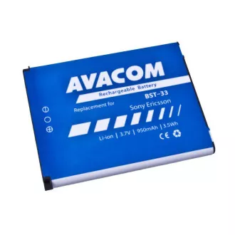 AVACOM Handyakku Sony Ericsson K550i, K800, W900i Li-Ion 3, 7V 950mAh (Ersatz BST-33)