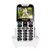 EVOLVEO EasyPhone XD, Seniorenhandy mit Ladestation (weiß)