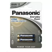 PANASONIC Alkaline Batterien Everyday Power LR03EPS / 2BP AAA 1,5V (Blister 2 Stück)