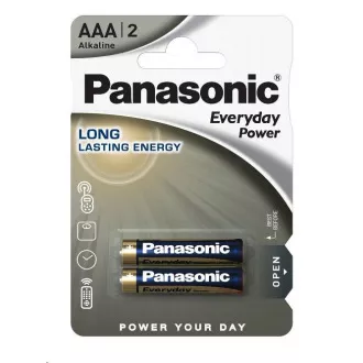 PANASONIC Alkaline Batterien Everyday Power LR03EPS / 2BP AAA 1,5V (Blister 2 Stück) PANASONIC Alkaline Batterien Everyday Power LR03EPS / 2BP AAA 1,5V (Blister 2 Stück)