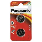 PANASONIC Lithiumbatterie (Knopf) CR-2016EL / 2B 3V (Blister 2 Stück)