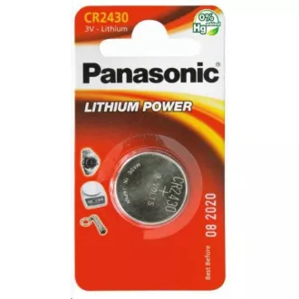 PANASONIC Lithiumbatterie (Knopf) CR-2430EL / 1B 3V (Blister 1Stk.)