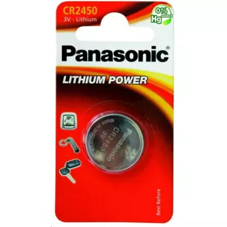 PANASONIC Lithiumbatterie (Knopf) CR-2450EL / 1B 3V (Blister 1Stk.)