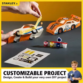 Stanley Jr. OK002-SY Bausatz, Rennwagen, Holz