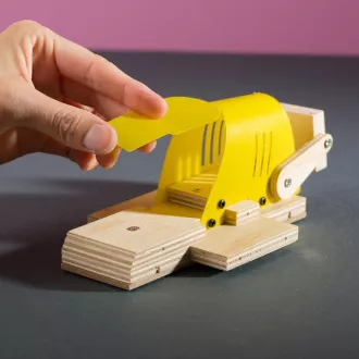 Stanley Jr. OK005-SY Baukasten, Bulldozer, Holz