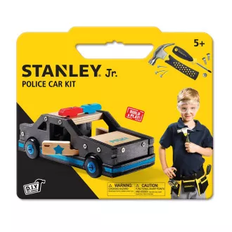 Stanley Jr. OK096-SY Baukasten, Polizeiauto, Holz