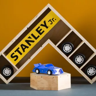Stanley Jr. OK013-SY Bausatz, Rennwagen, Holz