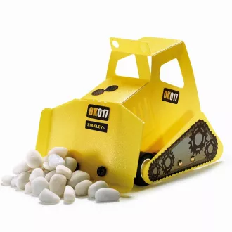 Stanley Jr. OK017-SY Baukasten, Bulldozer, Holz