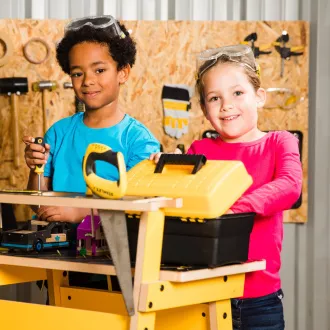 Stanley Jr. TBS001-05-SY Kinderwerkzeuge, 5 Stück, gelb und schwarz