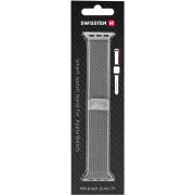 BAND APP.W.GESTRICHEN 38-40mm SLVR SWISSTEN